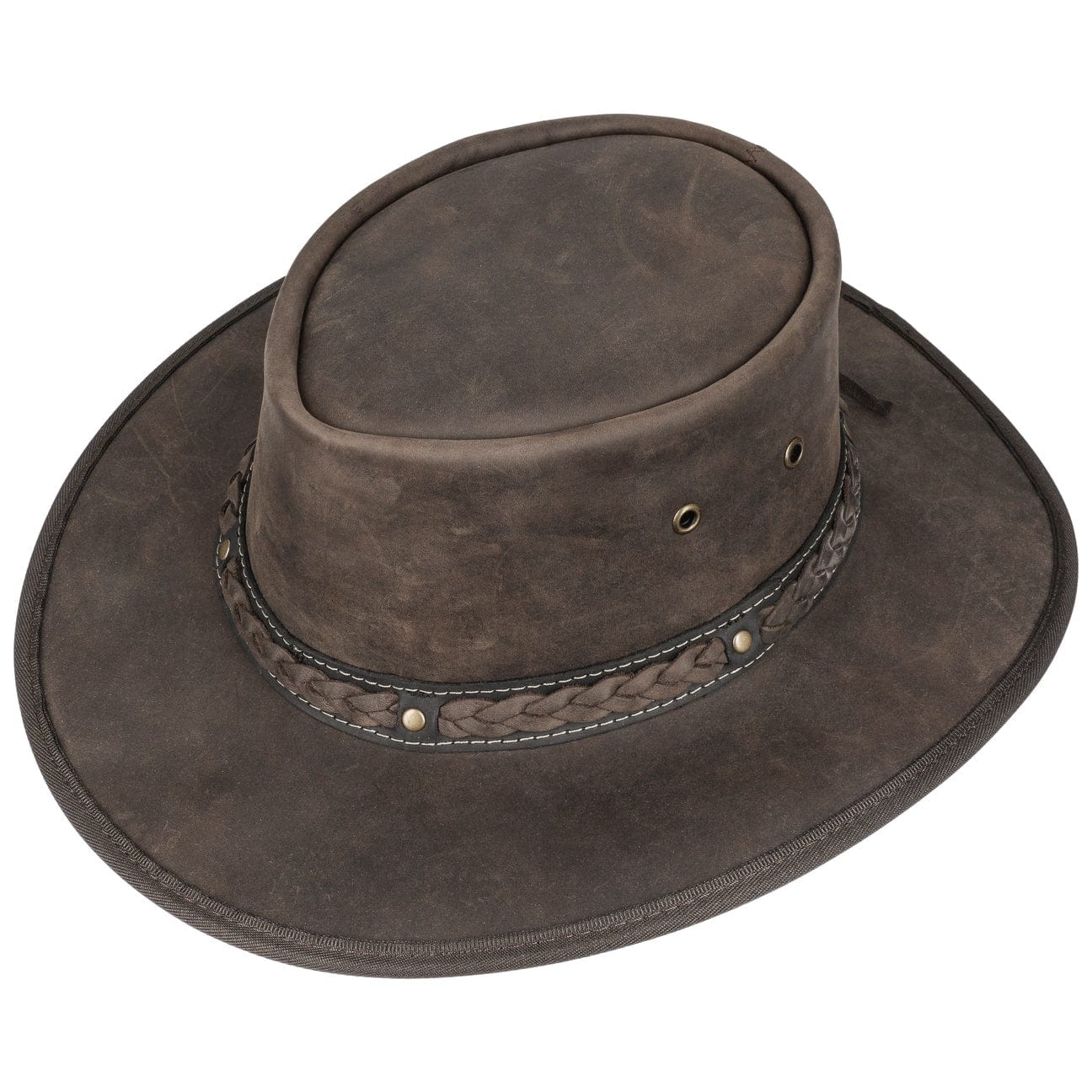 Squashy Bronco Leather Hat by BARMAH - JJ Hat Center ®