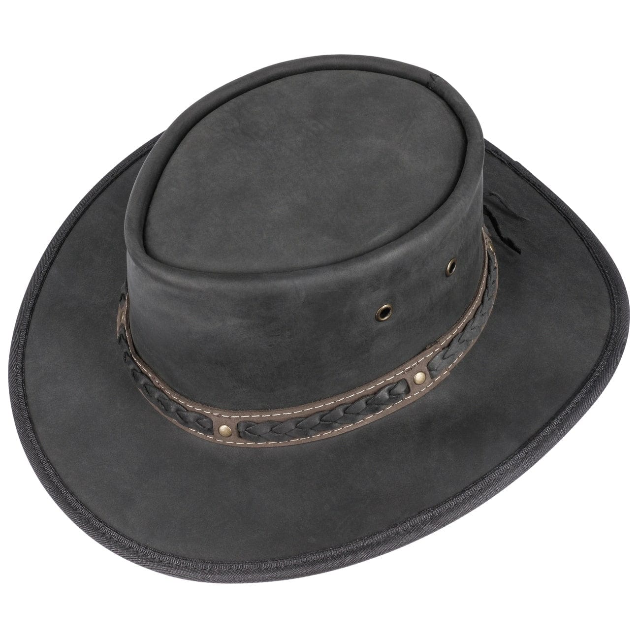Squashy Bronco Leather Hat by BARMAH - JJ Hat Center ®