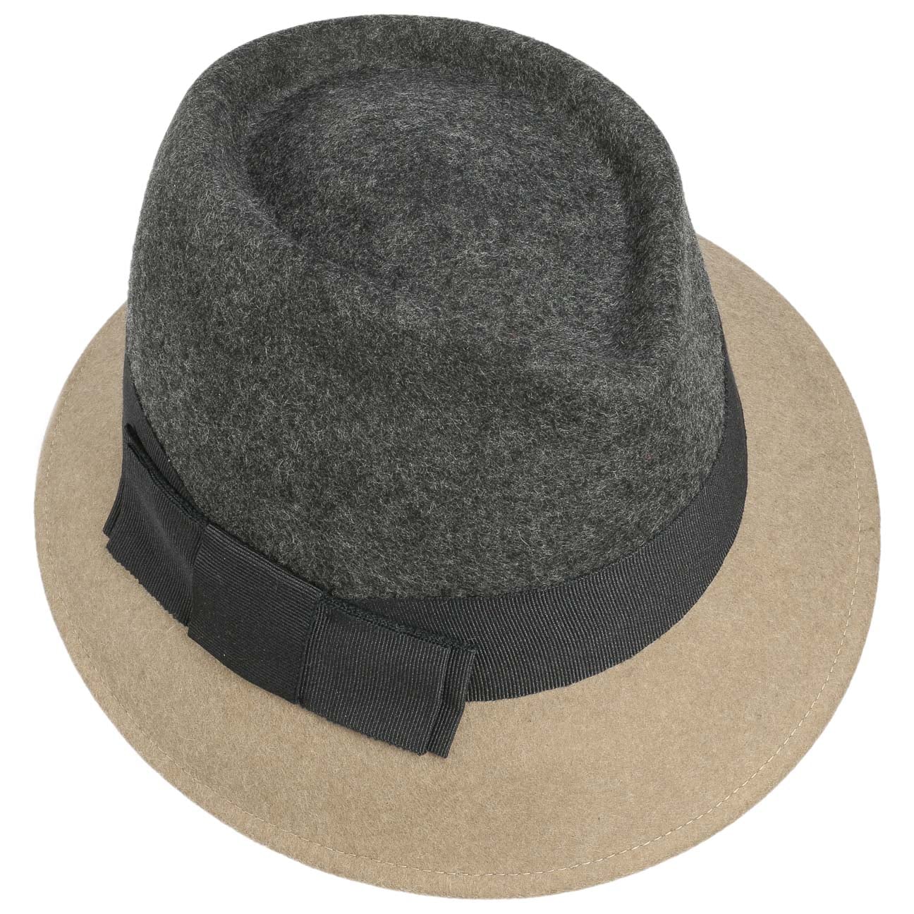 Asym Twotone Wool Felt Hat - JJ Hat Center ®