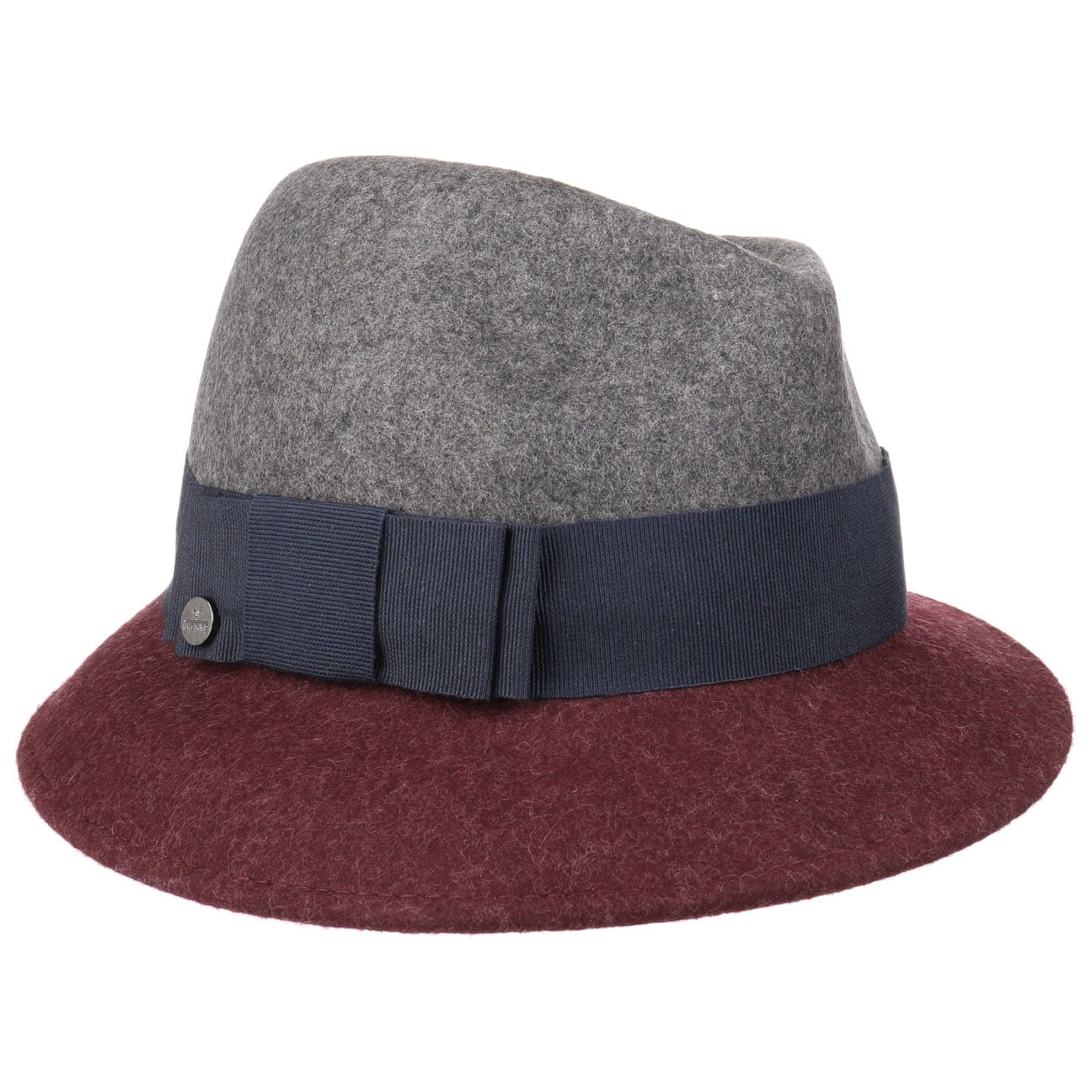 Asym Twotone Wool Felt Hat - JJ Hat Center ®