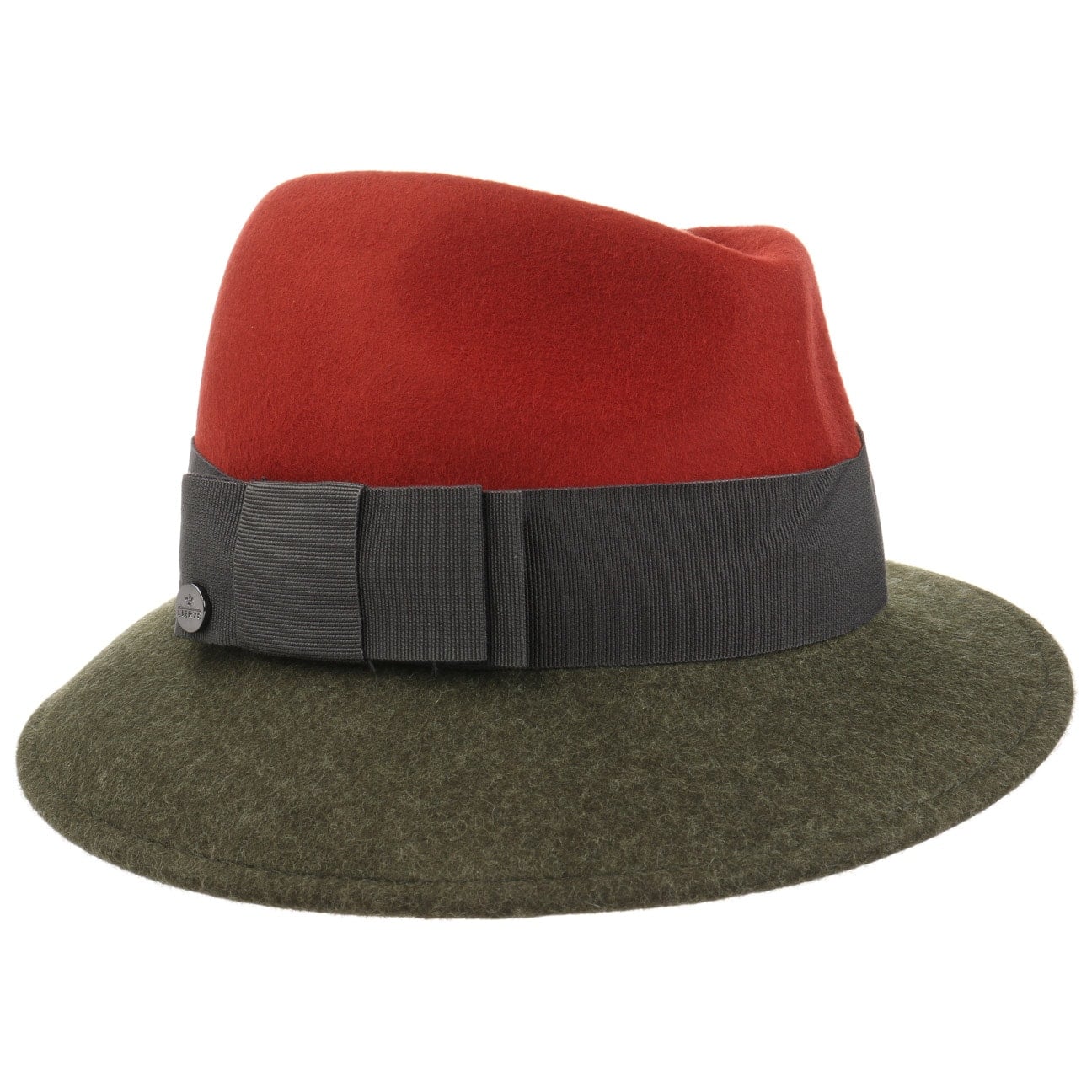 Asym Twotone Wool Felt Hat - JJ Hat Center ®