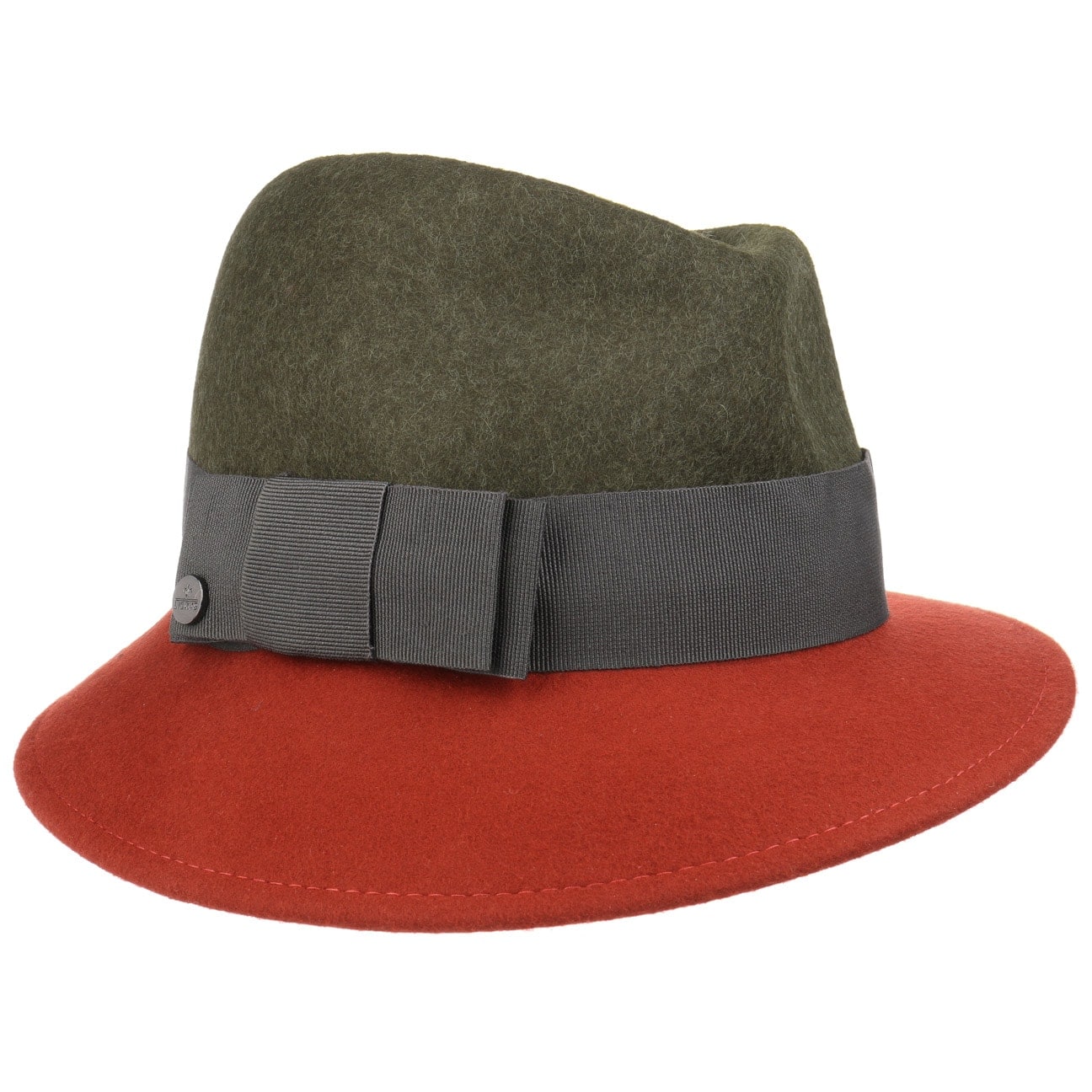 Asym Twotone Wool Felt Hat - JJ Hat Center ®