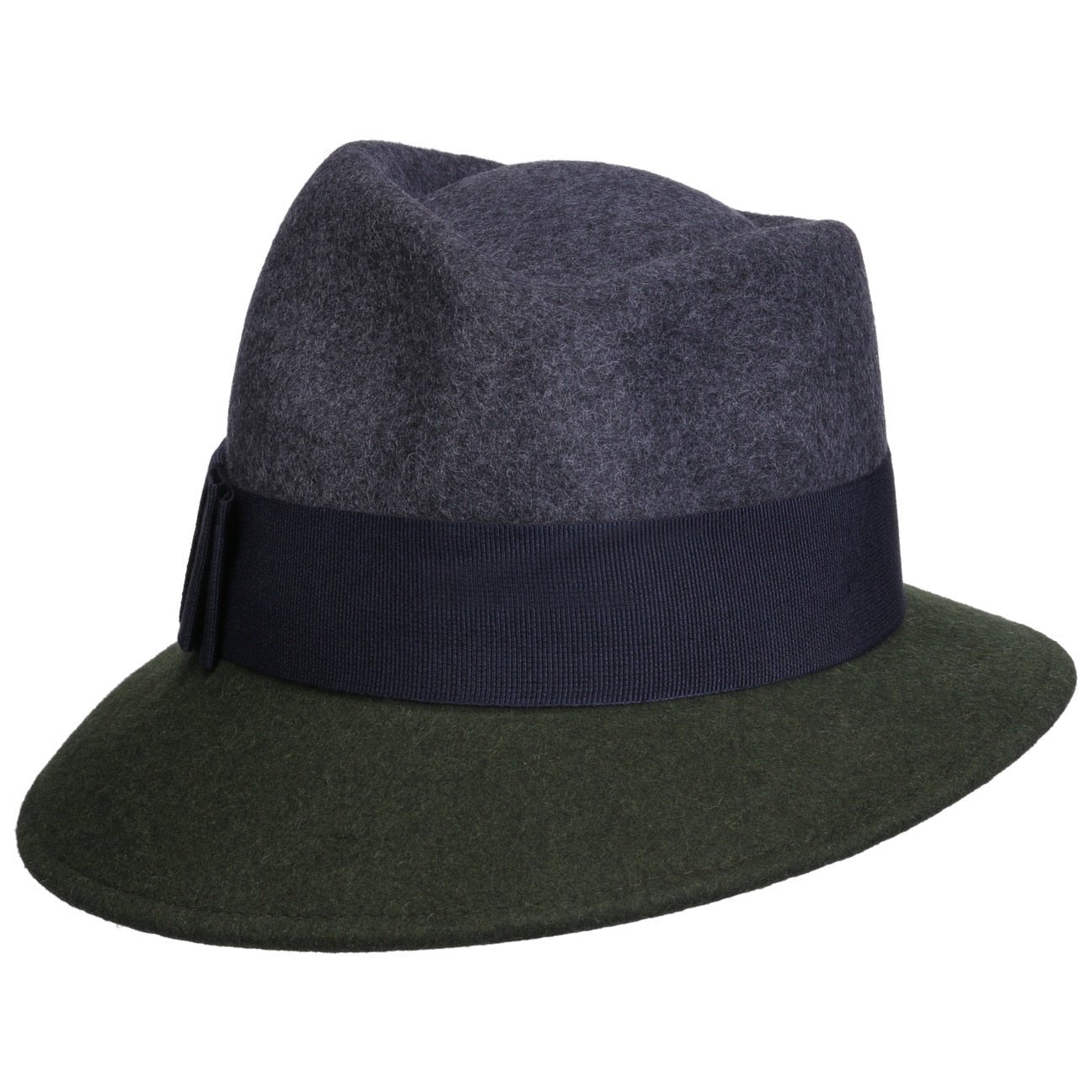 Asym Twotone Wool Felt Hat - JJ Hat Center ®