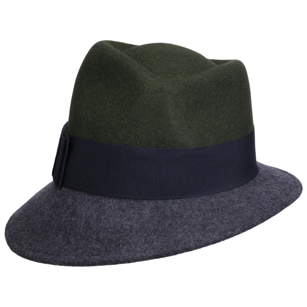 Asym Twotone Wool Felt Hat - JJ Hat Center ®