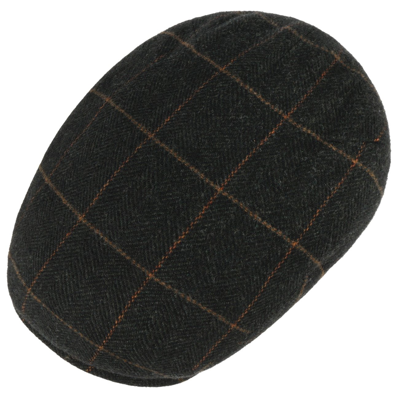 Kent Wool Ivy Plaid Cap with Earflaps - JJ Hat Center ®