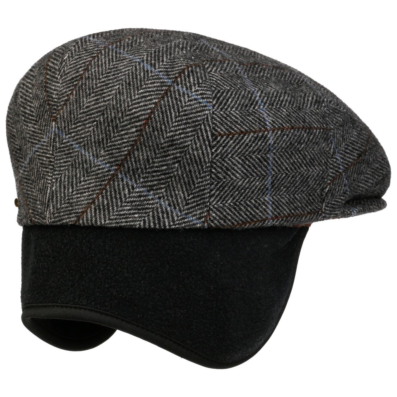 Kent Wool Ivy Plaid Cap with Earflaps - JJ Hat Center ®