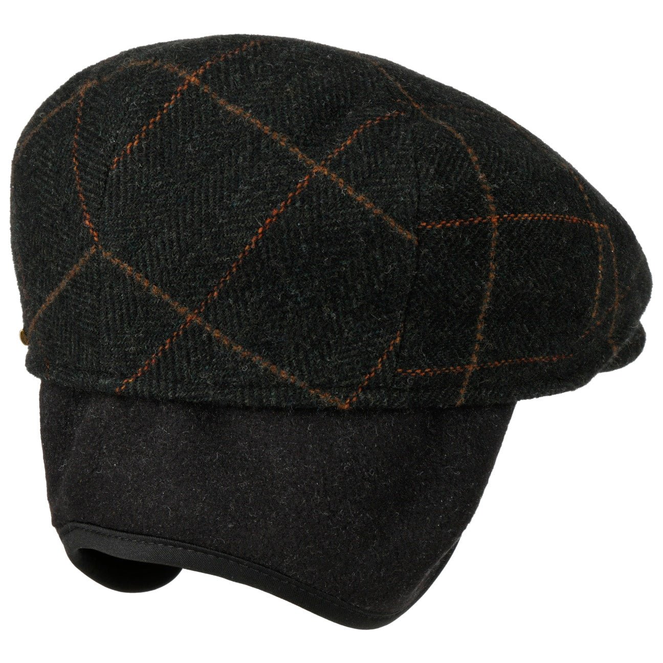 Kent Wool Ivy Plaid Cap with Earflaps - JJ Hat Center ®