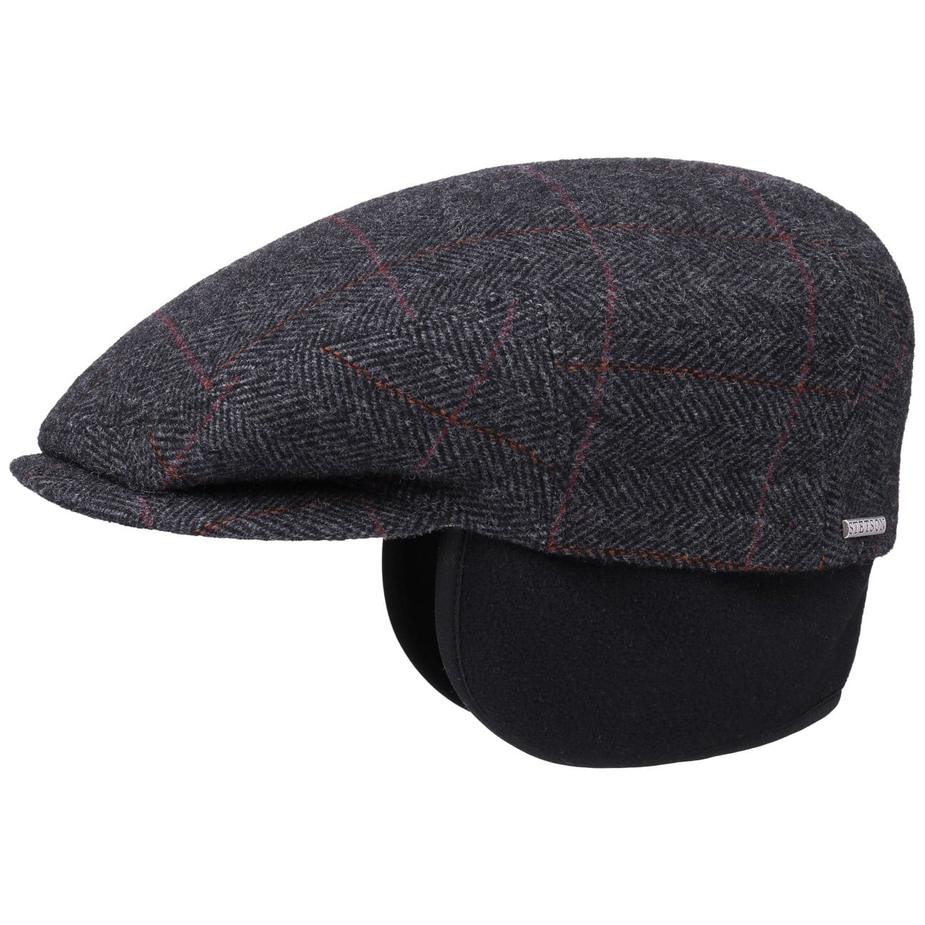 Kent Wool Ivy Plaid Cap with Earflaps - JJ Hat Center ®