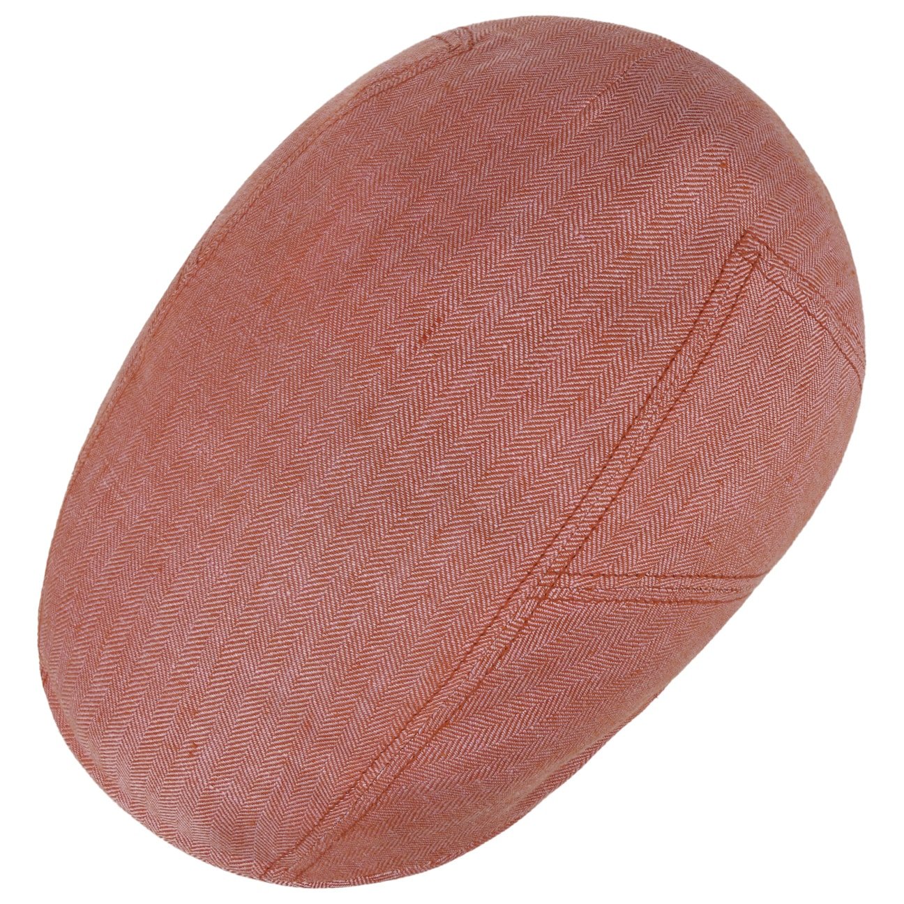 Herringbone Linen Flat Cap - JJ Hat Center ®