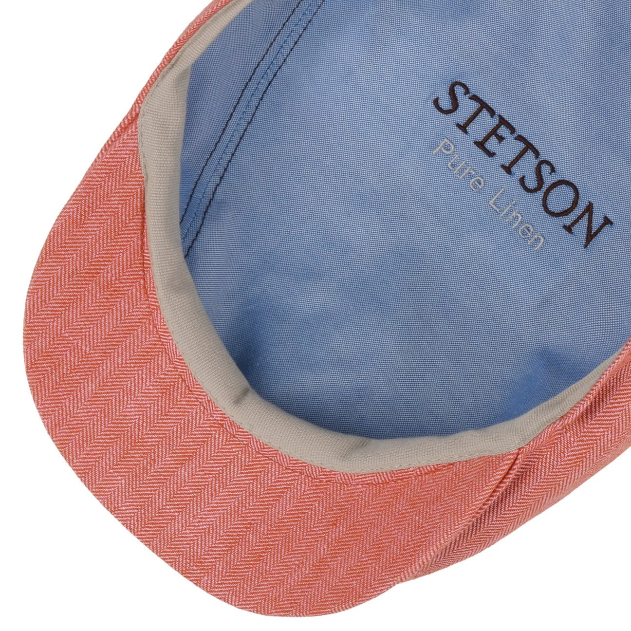 Herringbone Linen Flat Cap - JJ Hat Center ®