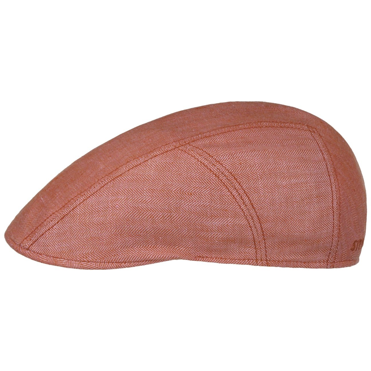 Herringbone Linen Flat Cap - JJ Hat Center ®