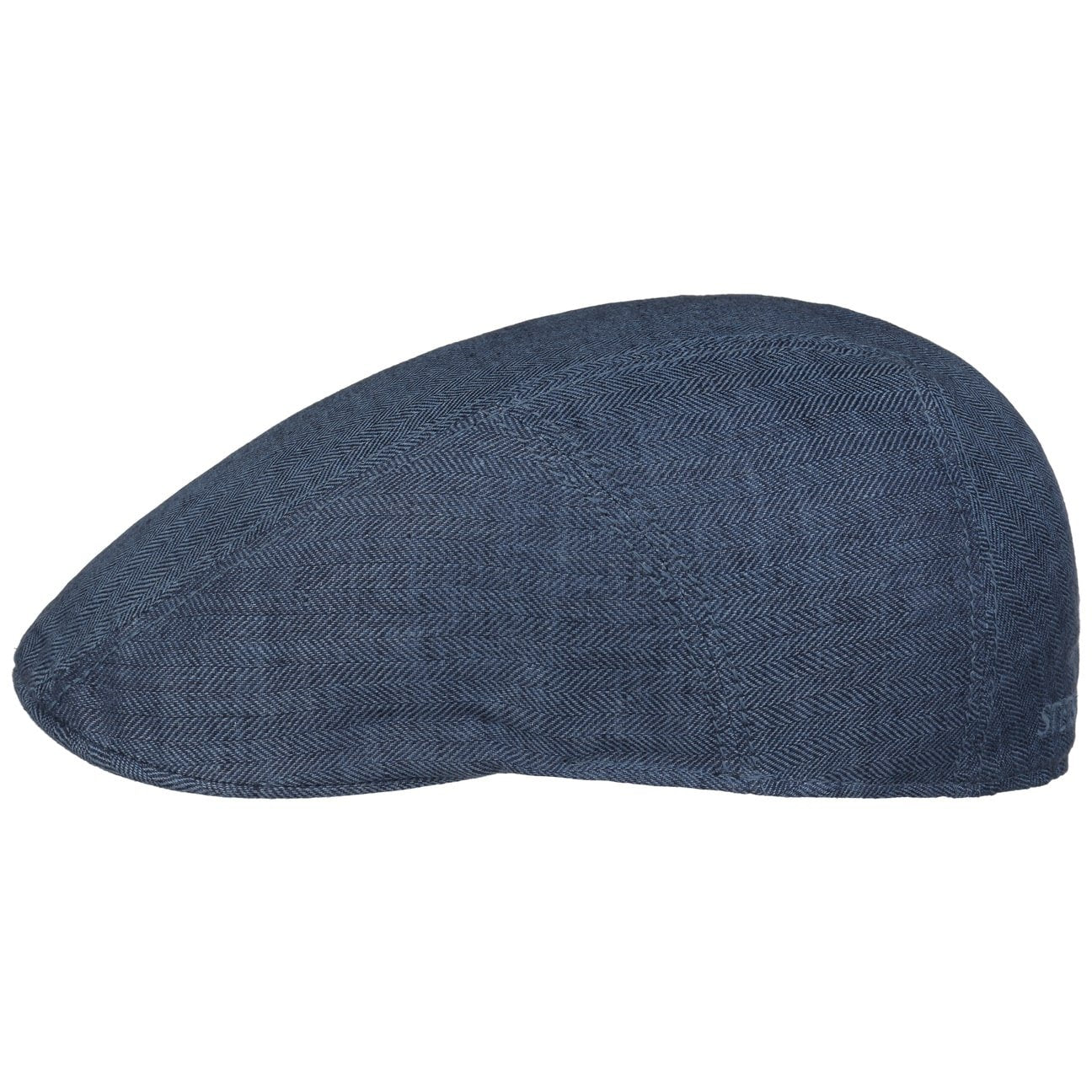 Herringbone Linen Flat Cap - JJ Hat Center ®