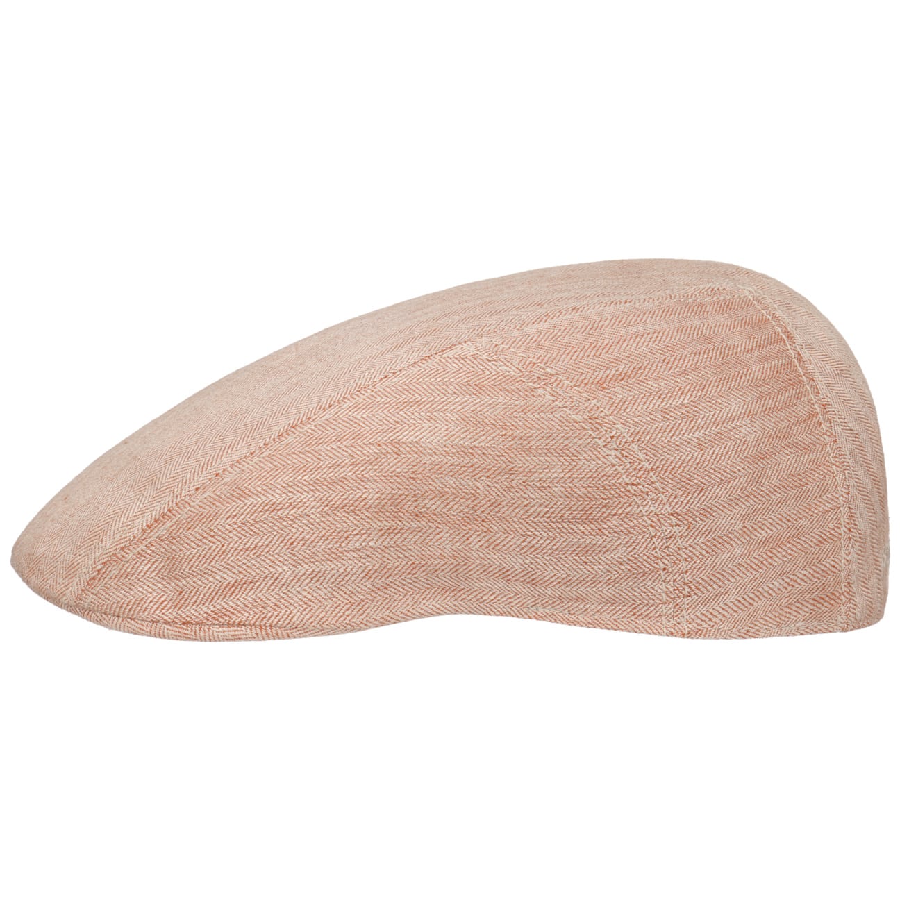 Herringbone Linen Flat Cap - JJ Hat Center ®