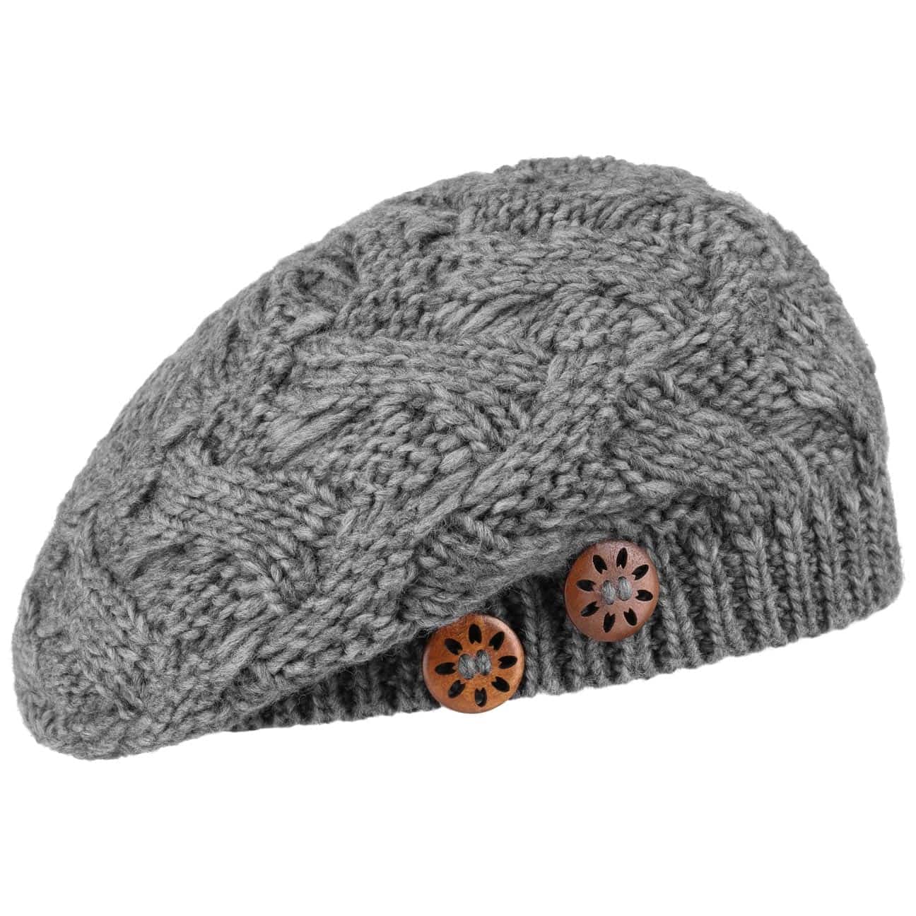 Jil Knit Beret with Buttons - JJ Hat Center ®