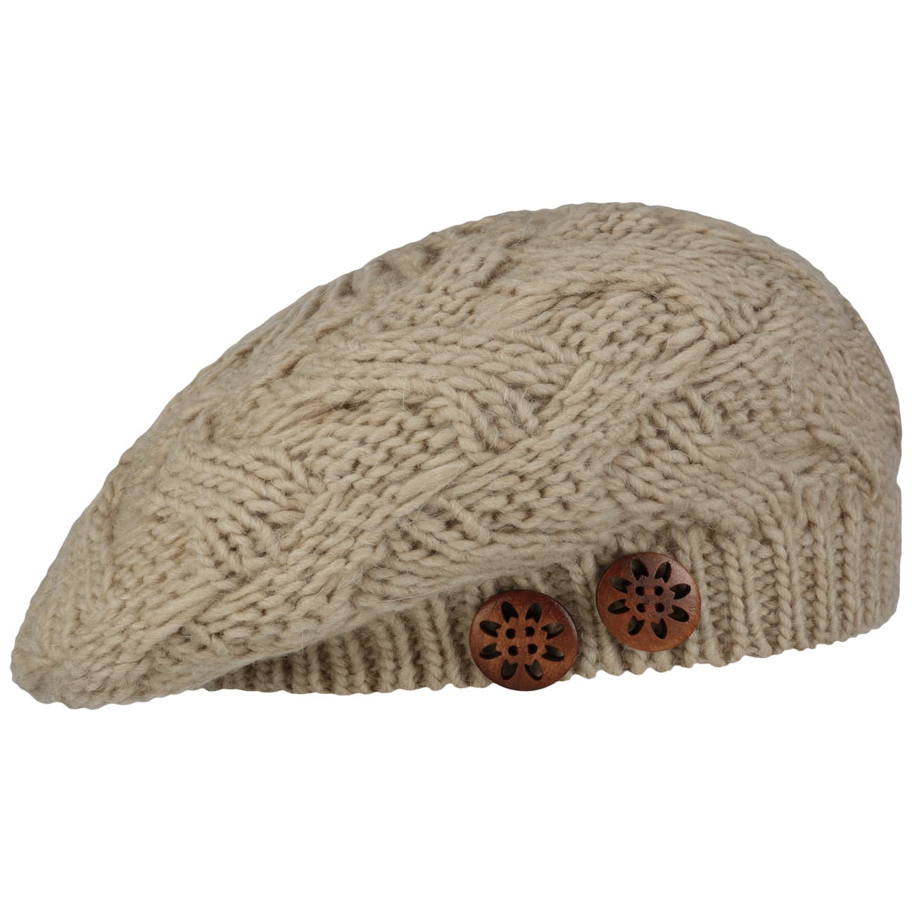 Jil Knit Beret with Buttons - JJ Hat Center ®