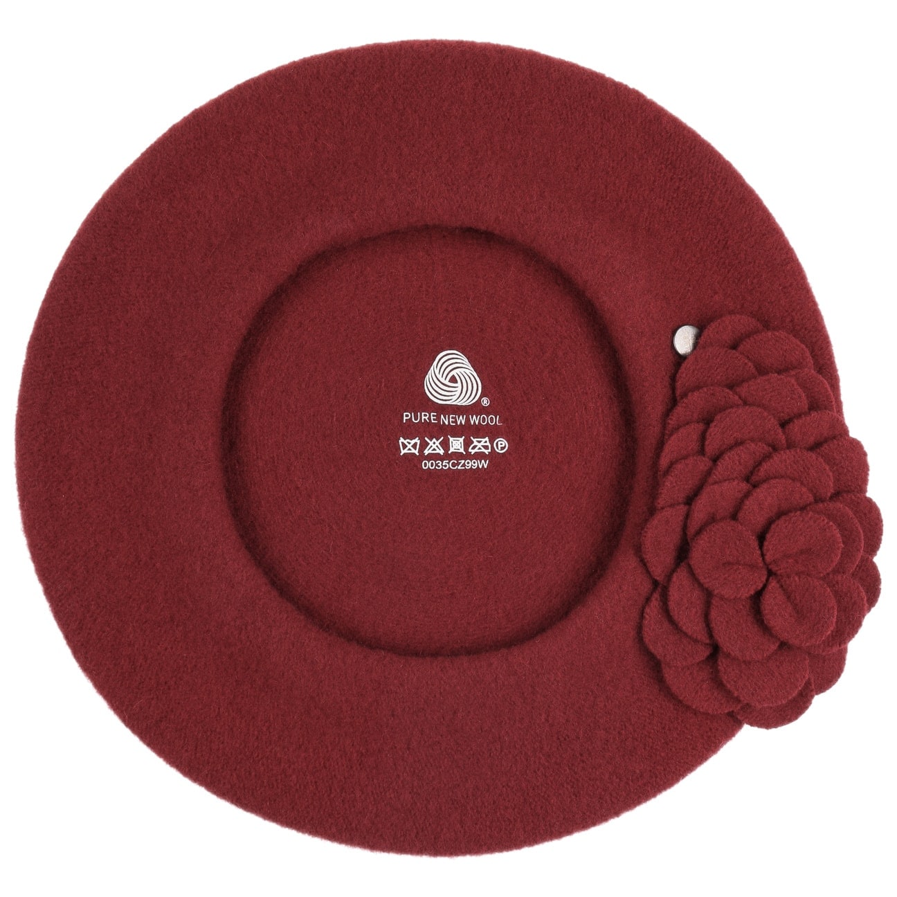 Agris Flower Wool Basque Beret - JJ Hat Center ®