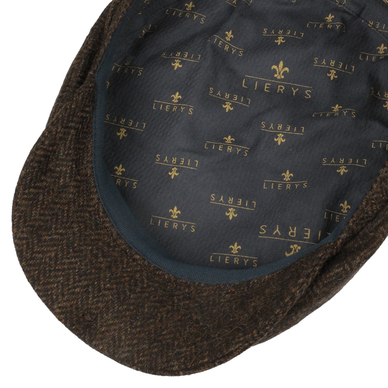 Crimson Wool Herringbone Flat Cap - JJ Hat Center ®