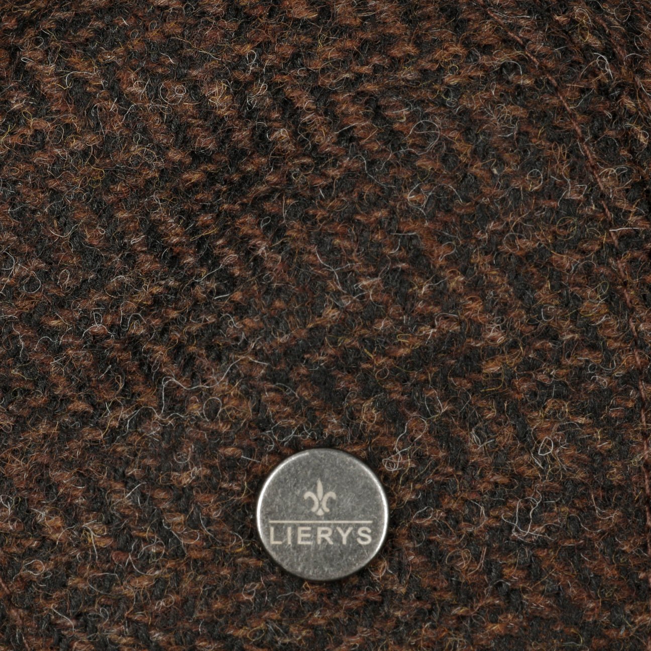 Crimson Wool Herringbone Flat Cap - JJ Hat Center ®