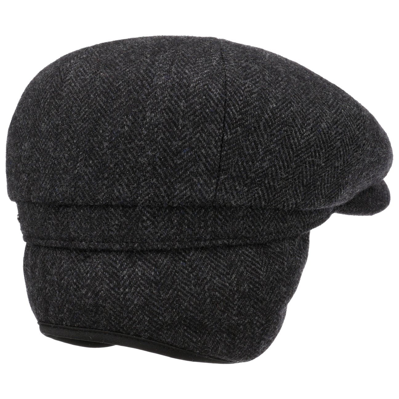 Hatteras Classic Herringbone Ear Flaps Newsboy Cap - JJ Hat Center ®