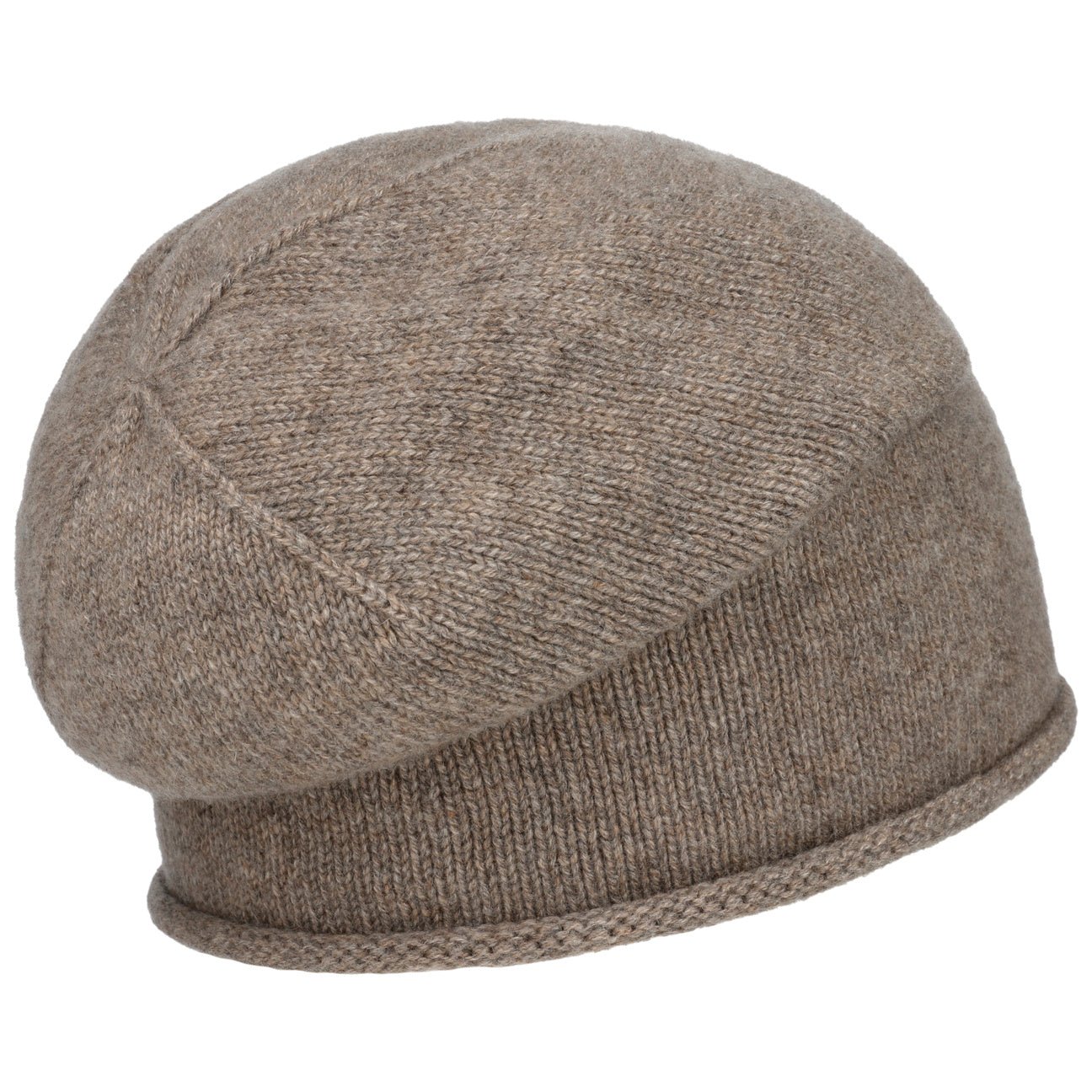 Cashmere Pull on Hat with Rolled Edge - JJ Hat Center ®