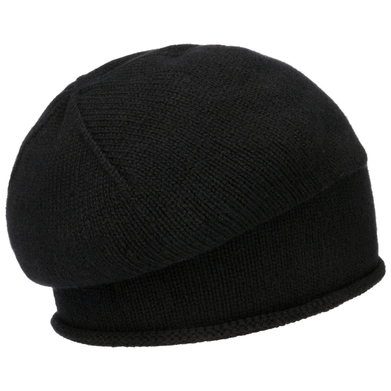 Cashmere Pull on Hat with Rolled Edge - JJ Hat Center ®
