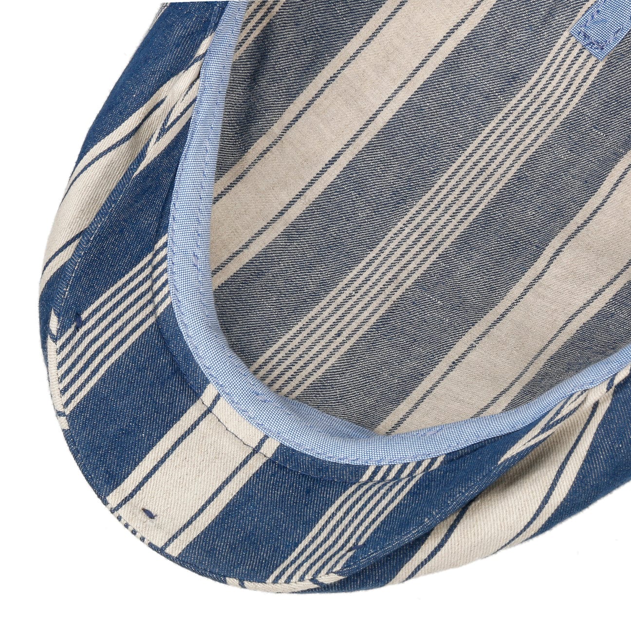 Kent Twotone Stripes Flat Cap - JJ Hat Center ®