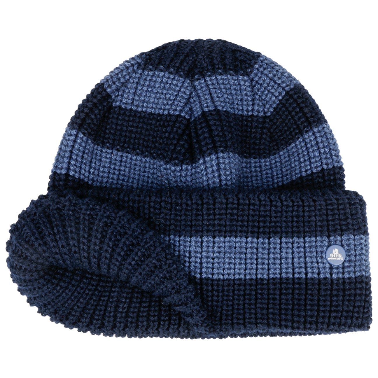 Twotone Stripes Beanie Hat by Hammaburg - JJ Hat Center ®