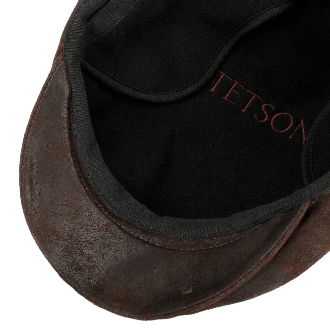 Kent Pigskin Flat Cap with Ear Flaps - JJ Hat Center ®