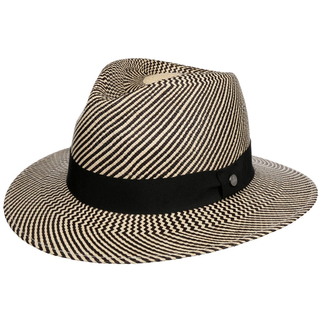 Twotone Stripes Traveller Panama Hat - JJ Hat Center ®