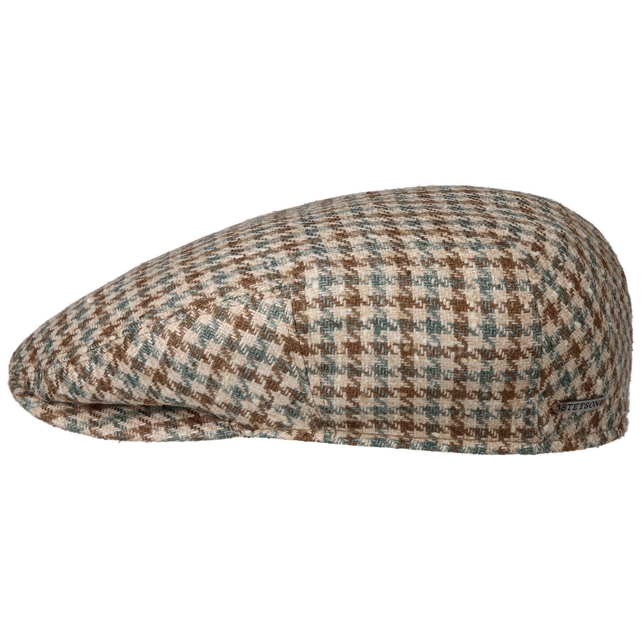 Kent Tricolour Houndstooth Flat Cap - JJ Hat Center ®