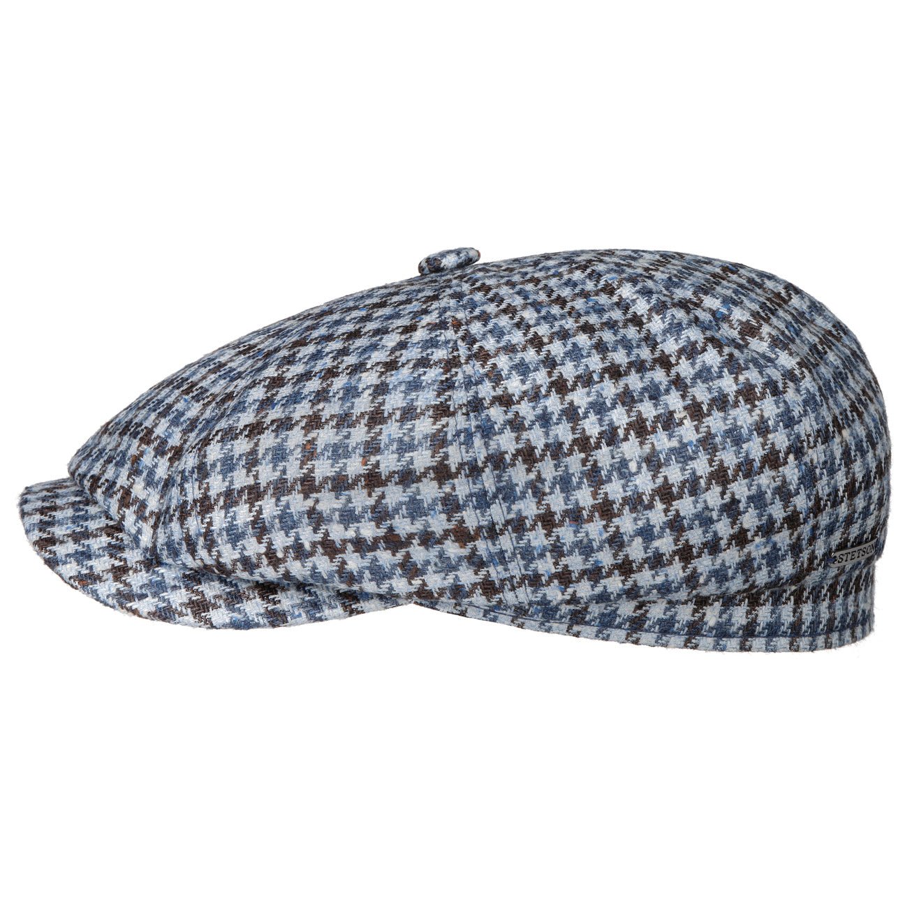 Hatteras Tricolour Houndstooth Newsboy Cap - JJ Hat Center ®