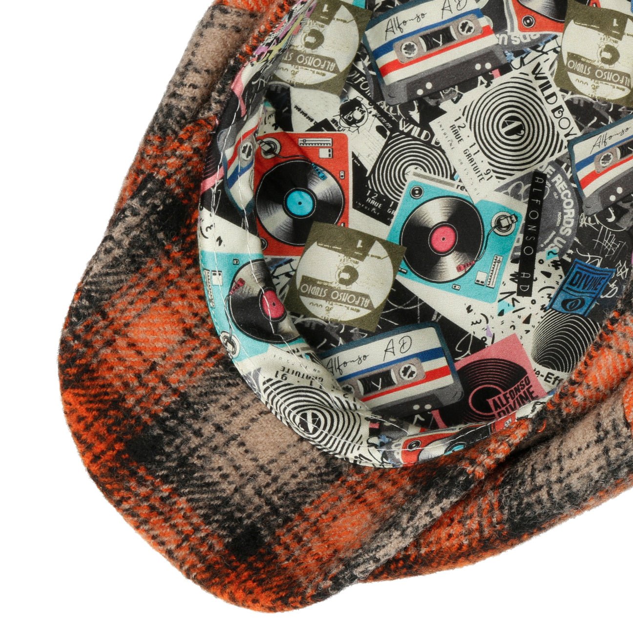 Kevalo Wool Check Flat Cap - JJ Hat Center ®