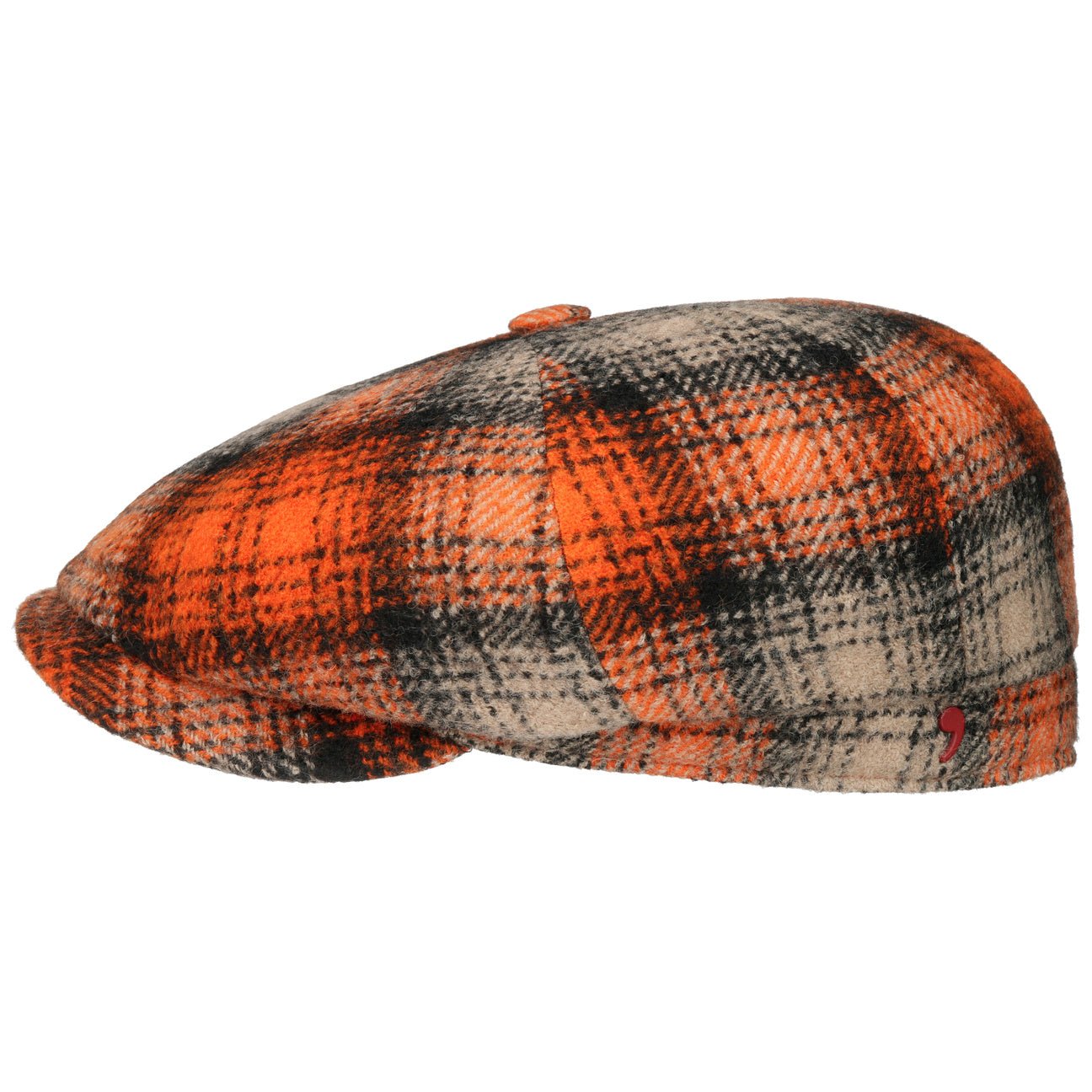 Kevalo Wool Check Flat Cap - JJ Hat Center ®