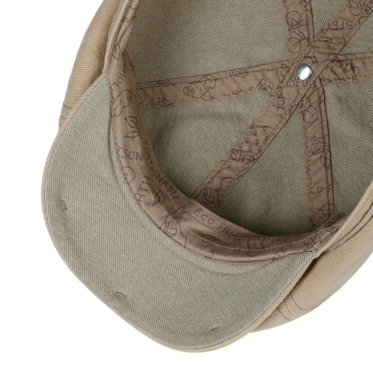 6 Panel Sustainable Cotton Flat Cap - JJ Hat Center ®