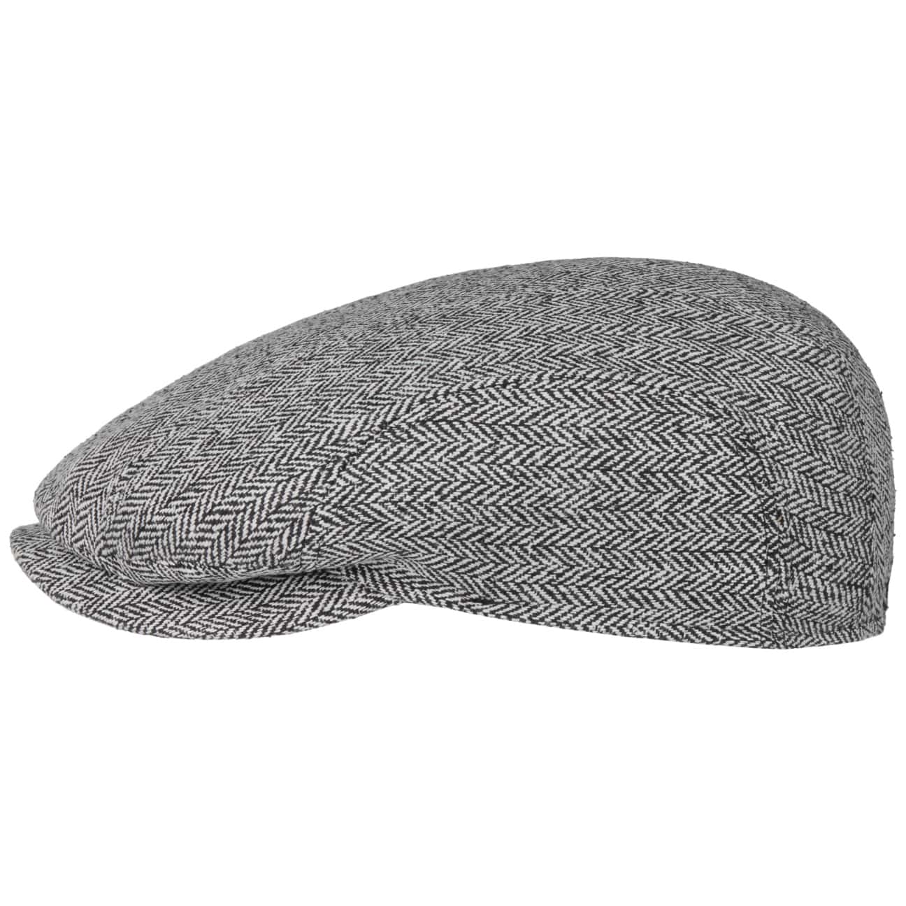 Herringbone Silk Driver Flat Cap - JJ Hat Center ®