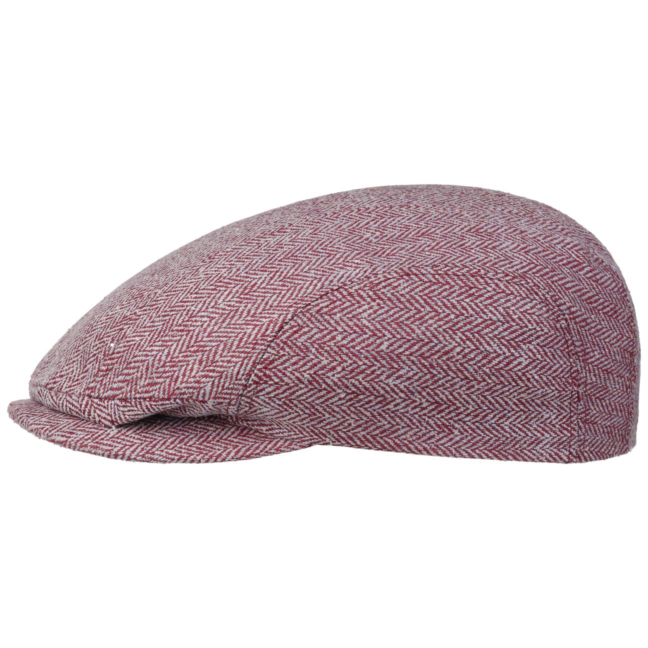Herringbone Silk Driver Flat Cap - JJ Hat Center ®