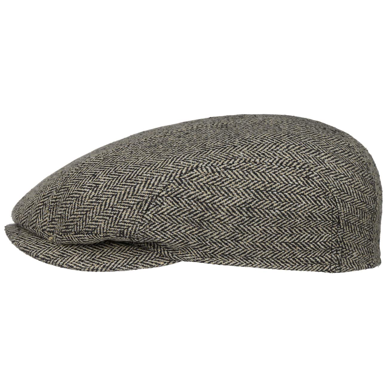 Herringbone Silk Driver Flat Cap - JJ Hat Center ®