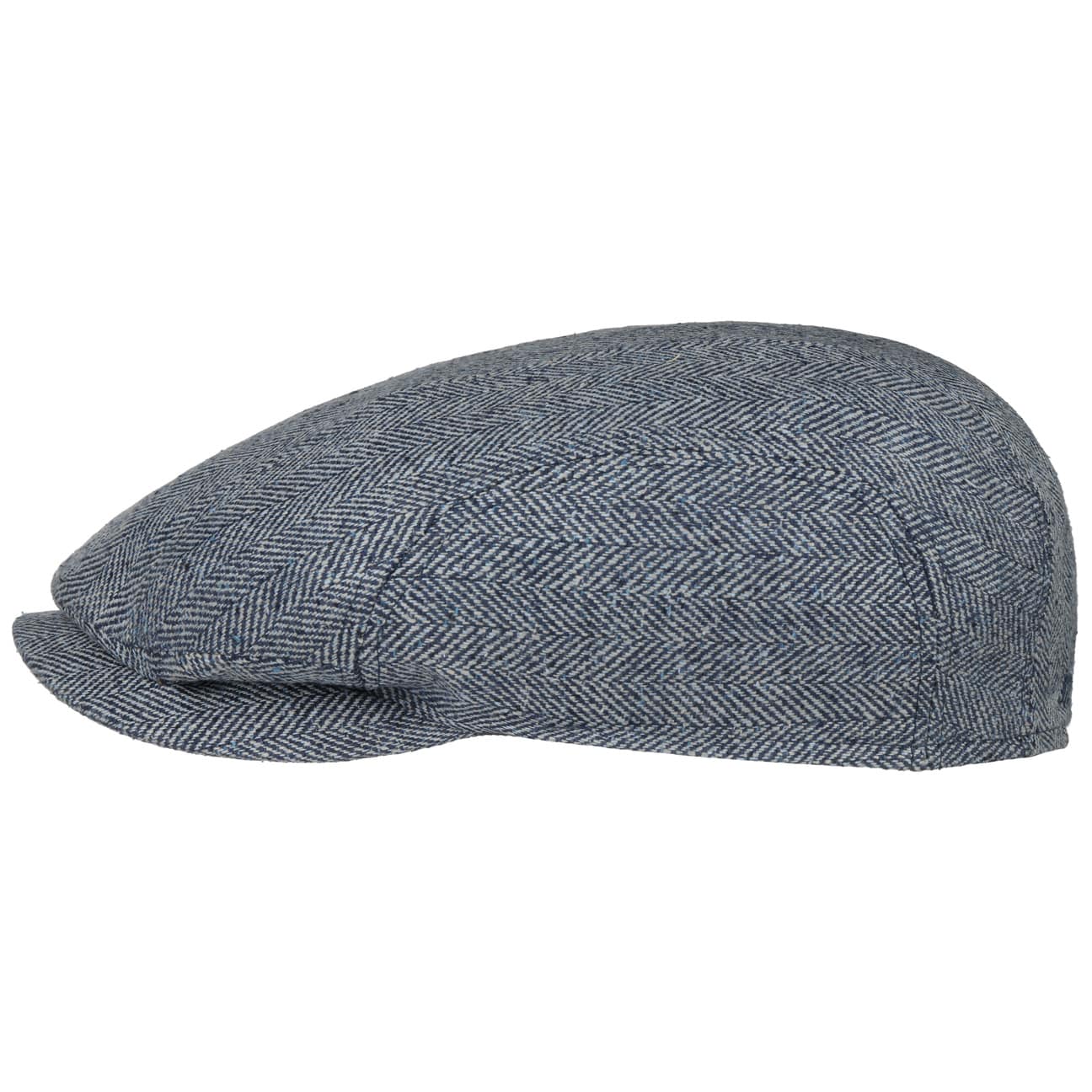 Herringbone Silk Driver Flat Cap - JJ Hat Center ®