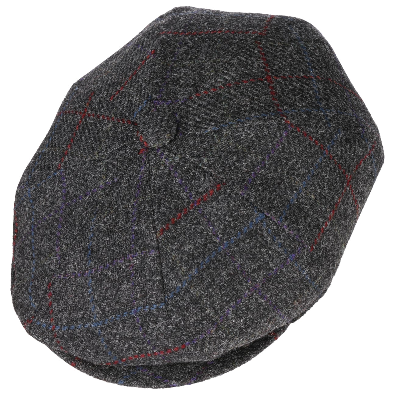 Galvin Windowpane Plaid Flat Cap - JJ Hat Center ®