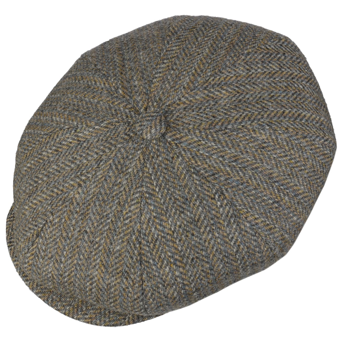 Galvin Stripe Herringbone Flat Cap - JJ Hat Center ®