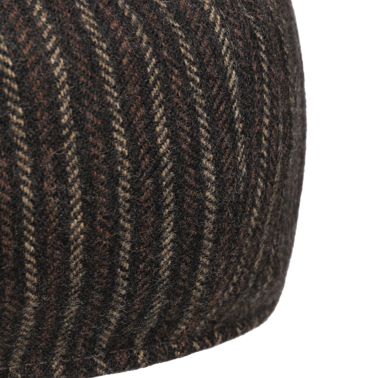 8 Panel Woolen Stripe Flat Cap - JJ Hat Center ®