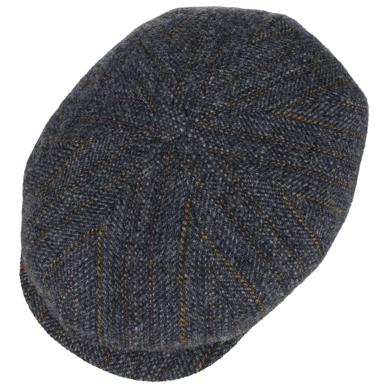 Hatteras Herringbone Stripe Flat Cap - JJ Hat Center ®