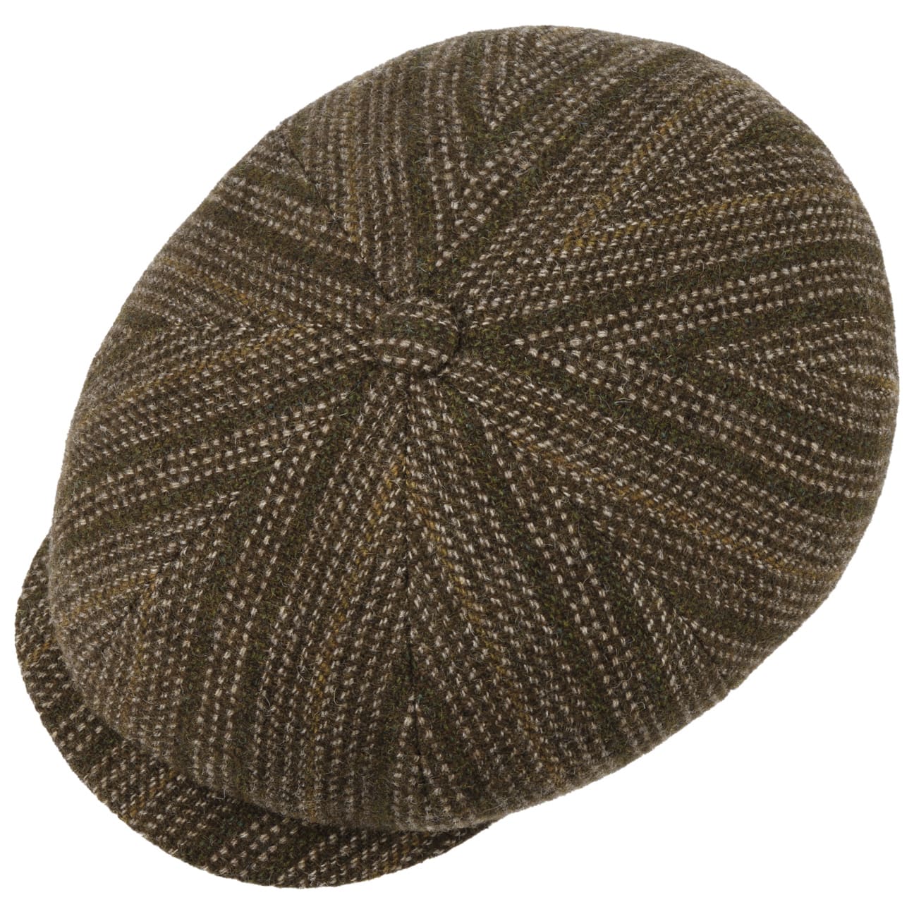 Hatteras Herringbone Stripe Flat Cap - JJ Hat Center ®