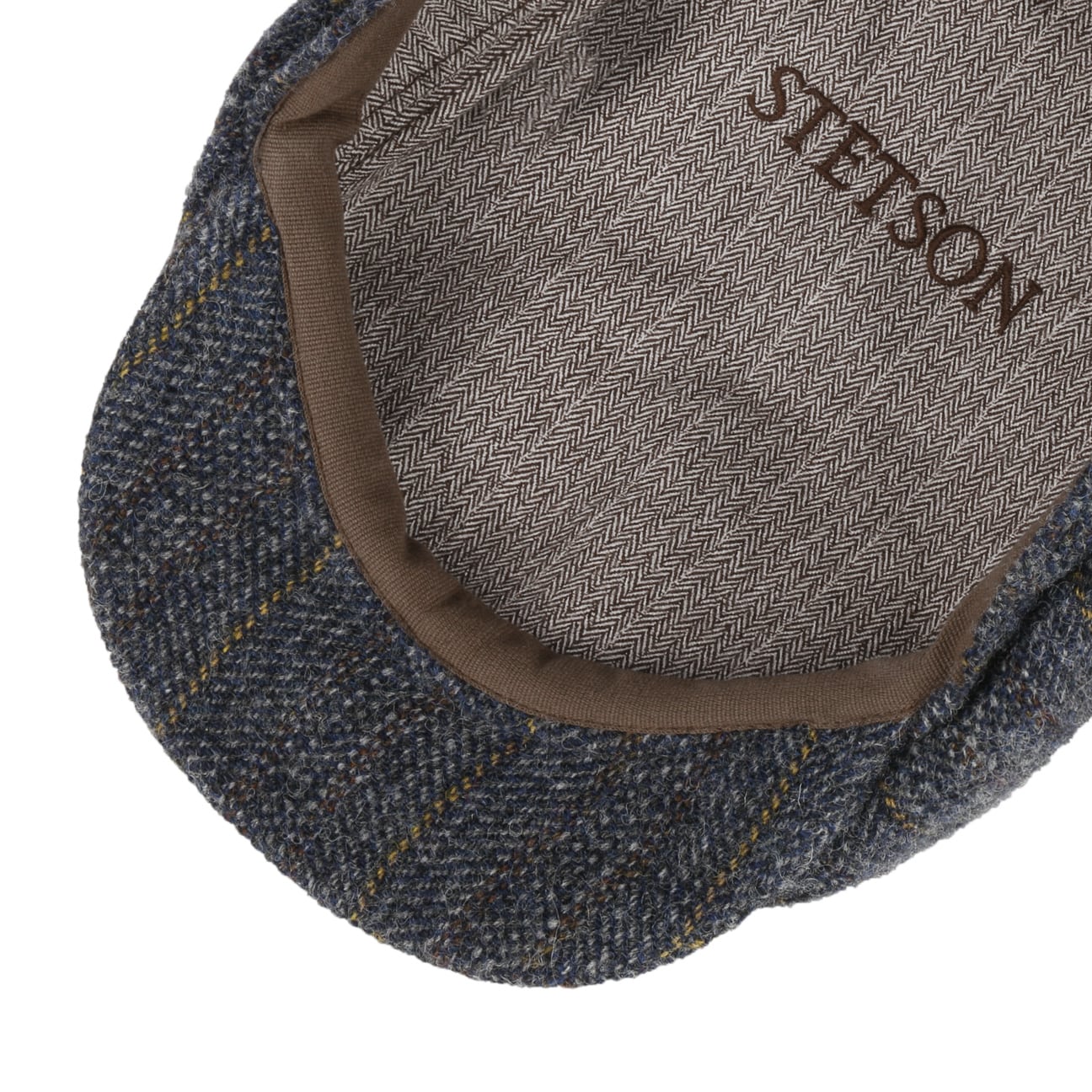 Hatteras Herringbone Stripe Flat Cap - JJ Hat Center ®