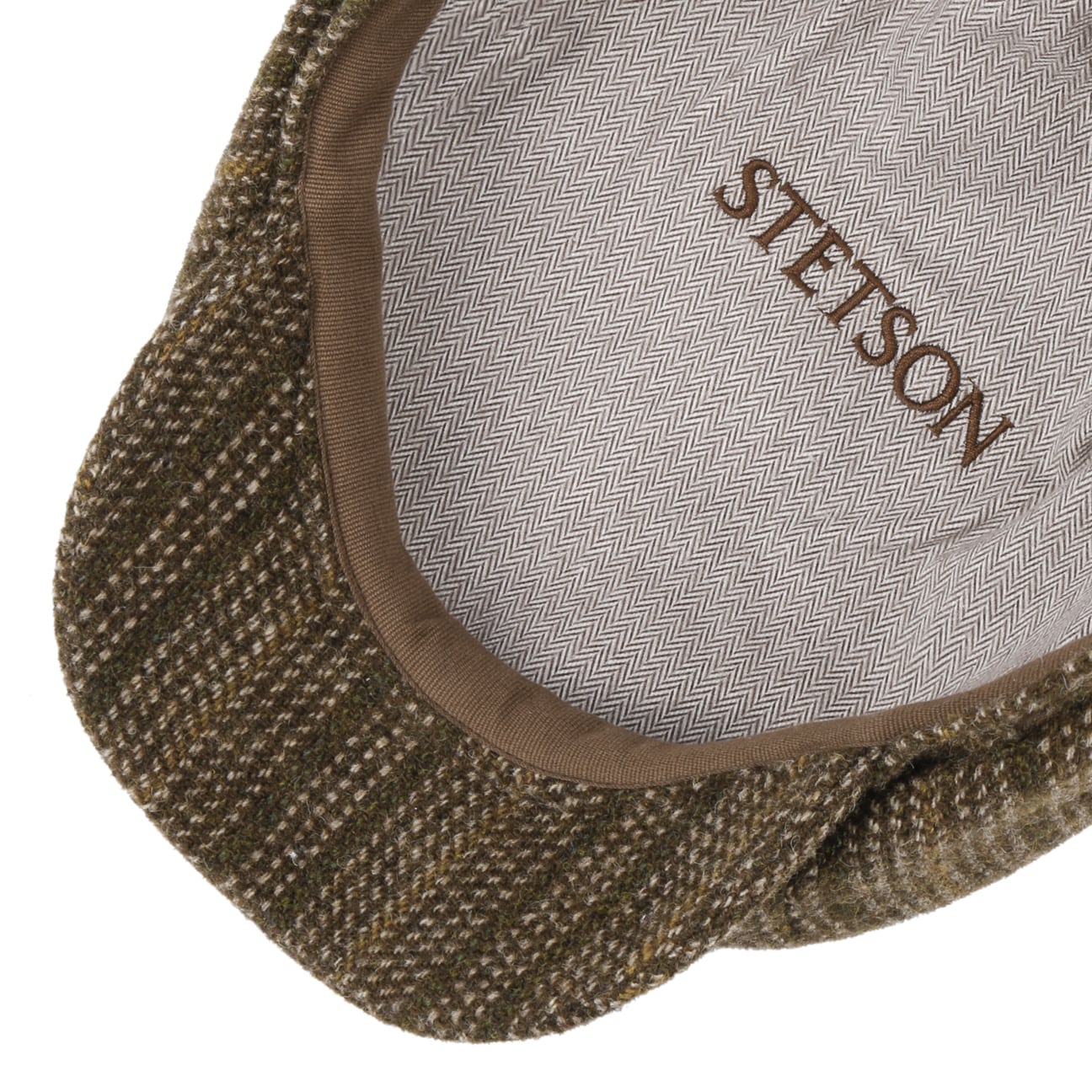 Hatteras Herringbone Stripe Flat Cap - JJ Hat Center ®