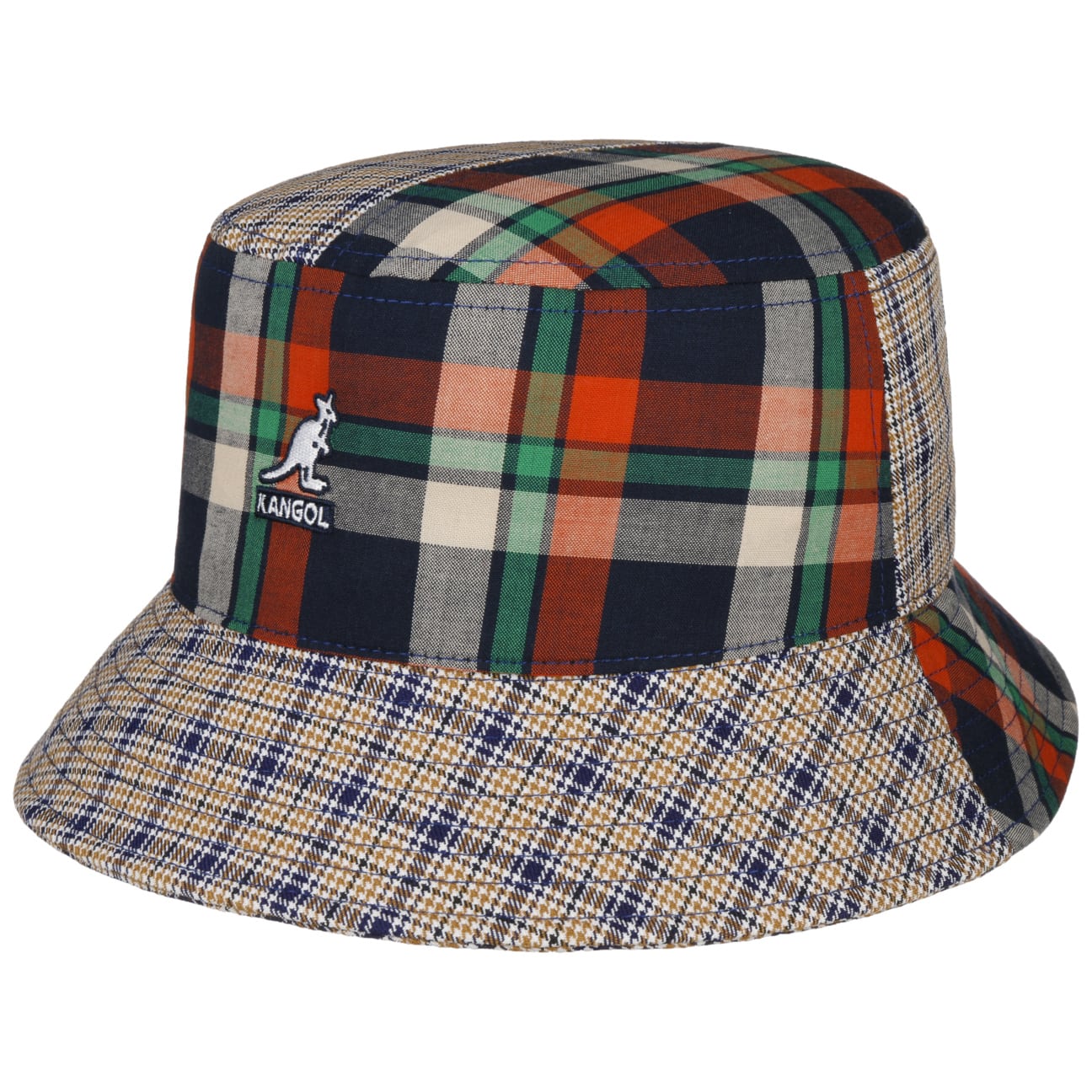 Plaid Mashup Bucket Fishing Hat by Kangol - JJ Hat Center ®