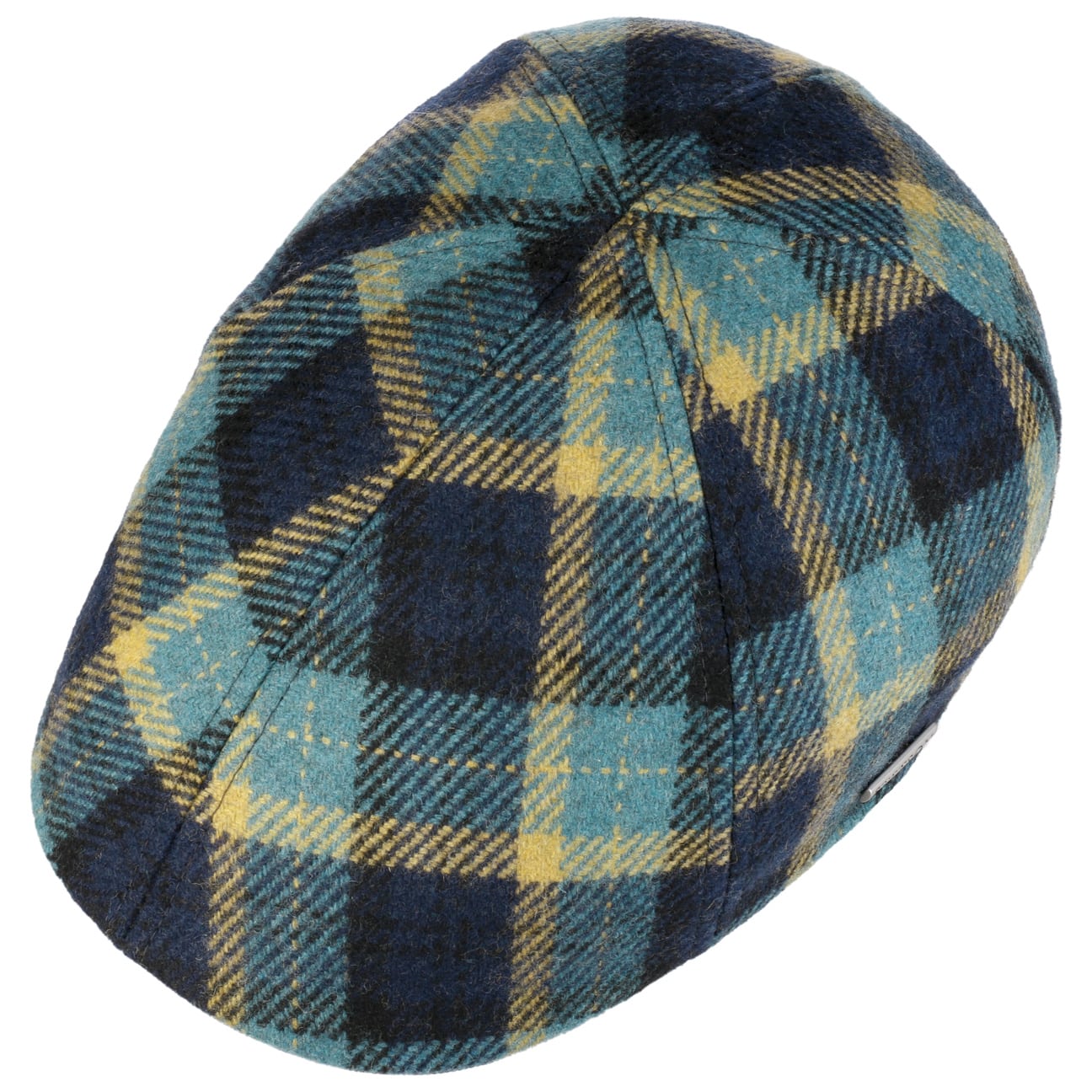Texas Genola Wool Check Flat Cap - JJ Hat Center ®