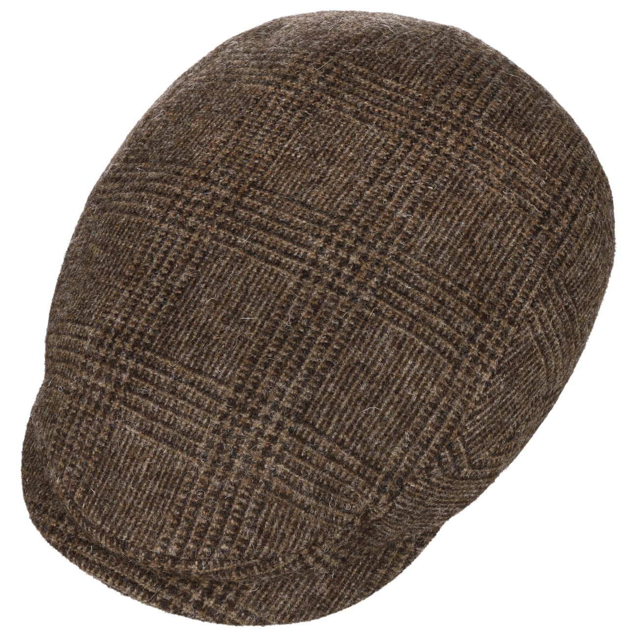 Sustainable Glencheck Driver Flat Cap - JJ Hat Center ®