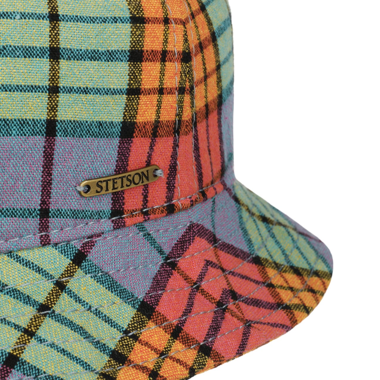 Colour Check Bucket Cloth Hat - JJ Hat Center ®