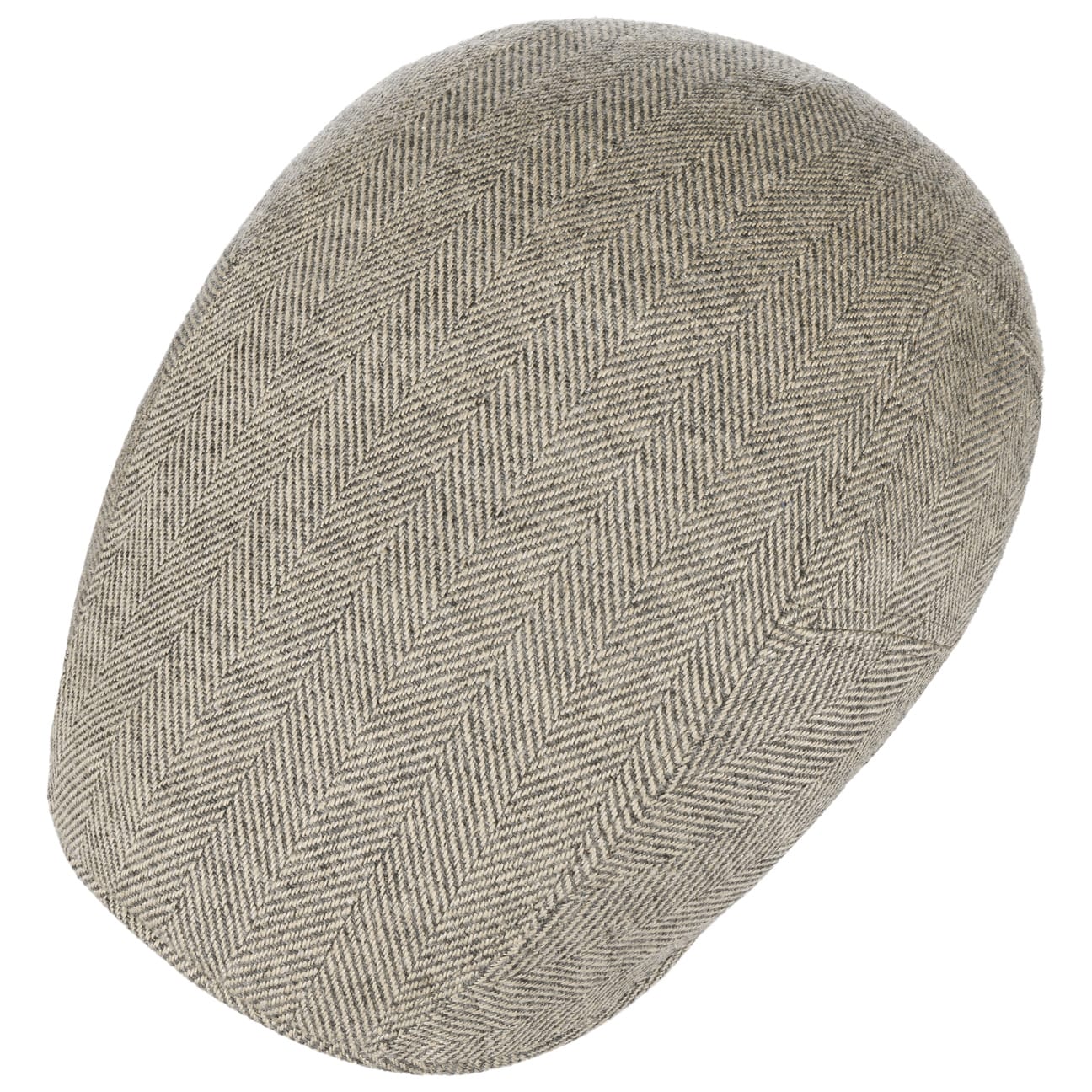 Sustainable Herringbone Flat Cap - JJ Hat Center ®